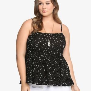 Torrid Falling Triangles Spaghetti Strap Babydoll Top Sz 2